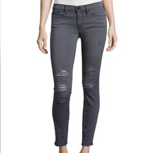 Frame Denim Women's Size 25 "Le skinny de Jeanne" Gray Distressed Skinny‎ Jeans